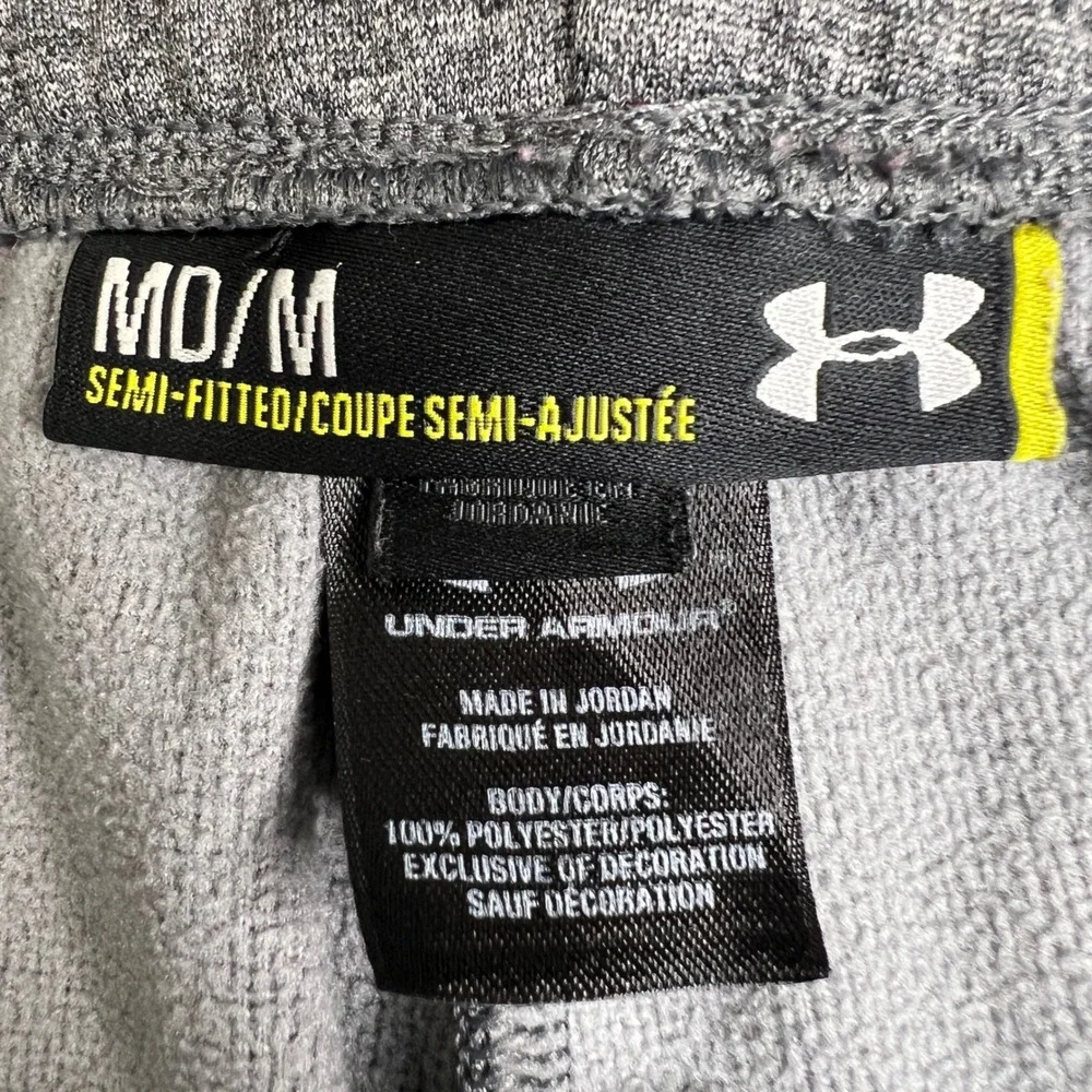Under Armour Storm Gray Heather Semi-Fitted Wide Leg Sweatpants Womens Medium